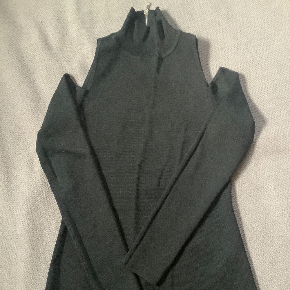 Black off the shoulder top